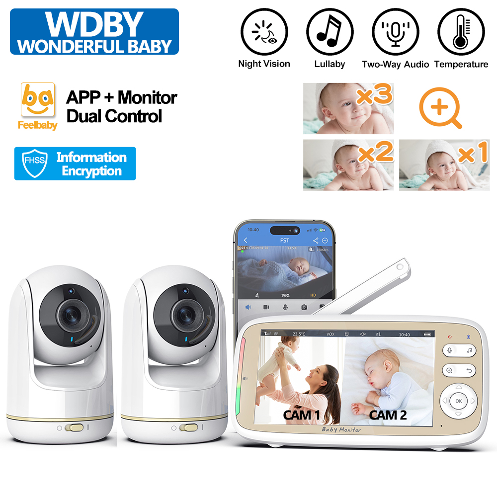 Home Cinema Wireless - Monitor de bebê VB803 PRO com