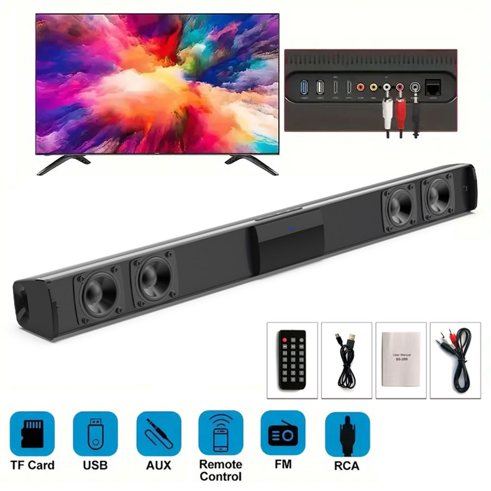 Home Cinema Jbl - Bluetooth 5.3 Soundbar Alto-falantes, som surround
