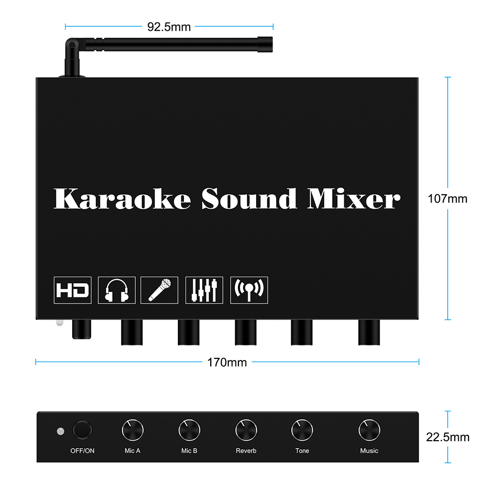 Hdmi karaokê player mixer home - Home Cinema Tv avaliação e preço