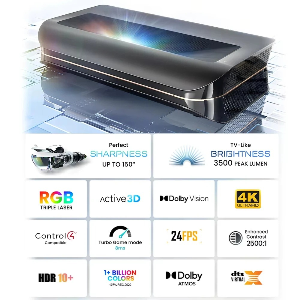 Cinema Smart TV Projetor HDR10 - Home Cinema Tv avaliação e preço